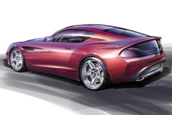 2012 BMW Zagato Coupe design sketch