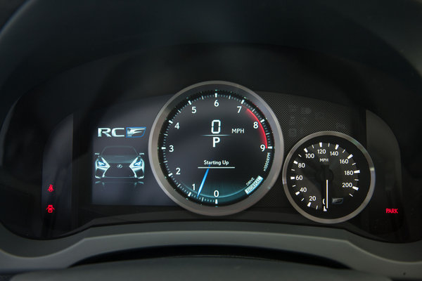 2015 Lexus RC F Instrumentation