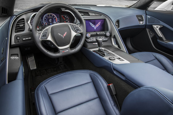2016 Chevrolet Corvette Z06 Convertible Twilight Blue Interior
