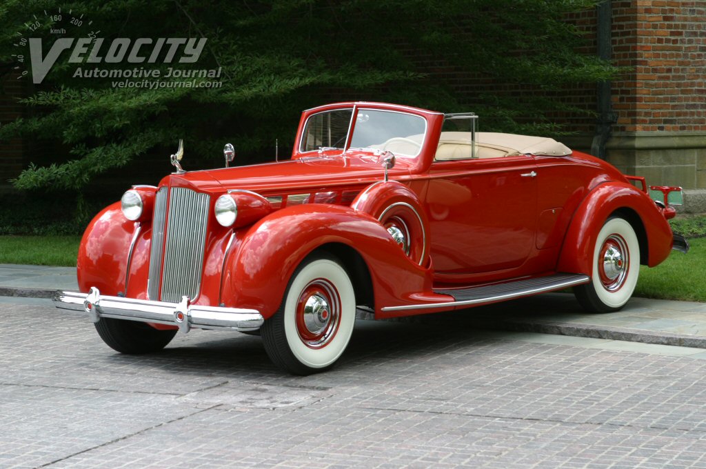 1938 Packard Super 8 1604 Convertible Coupe hood