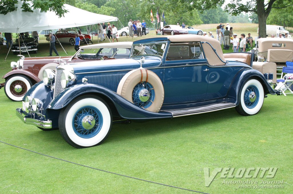 1933 Lincoln KB convertible coupe