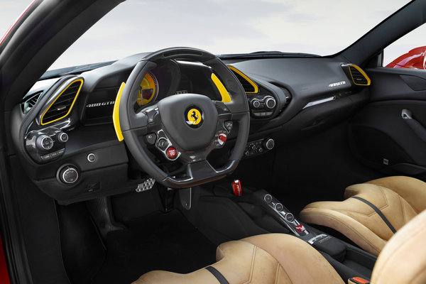 2017 Ferrari 488 GTB Interior 70th Anniversary special edition 