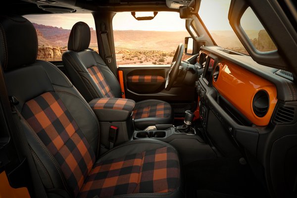 2021 Jeep Orange Peelz Interior
