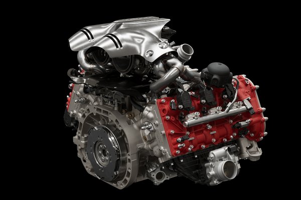 2022 Ferrari 296 GTB Engine